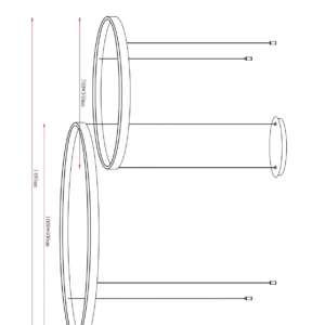 LED Piekaramā lampa ISAK, 100W, 2500lm, 3000K, IP20
