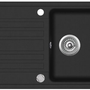 Granīta izlietne 460x765 BLACK METALLIC AUT.