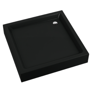 Dušas paliktnis Vento kvatrāta 80X80X16 melns