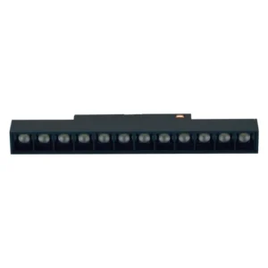 LED Magnētiskais sliežu gaismeklis GRILLE LIGHT 12W, 3000K, 221 mm, 48V