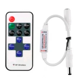 LED Lentes dimmeris ar pulti, 5-24V, 12A, 144W, 11 keys