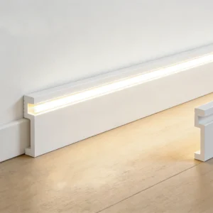 Polistirola grīdlīste LED lentei, 2400x100x18mm