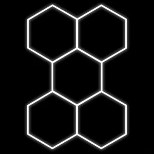 Hexagon gaismekļu komplekts, 5 gab., ar aksesuāriem, 192W, 6000K, IP20, 23040 Lm