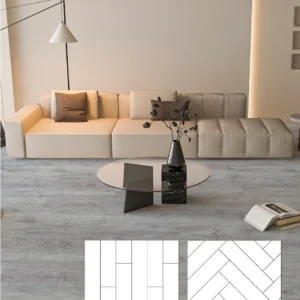 Kvarca vinila flīzes NOVA GREY, LVT, līmējāmā sistēma