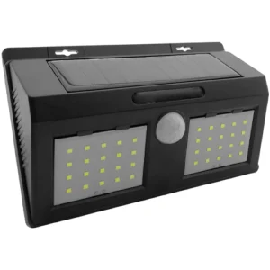 LED Fasādes gaismeklis ar saules bateriju un kustības sensoru, 4W, 4000K, IP65
