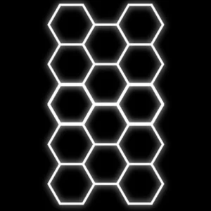 Hexagon gaismekļu komplekts, 14 gab., ar aksesuāriem, 456W, 6000K, IP20, 54720 Lm