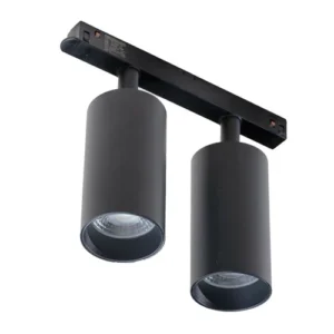 LED Magnētiskais sliežu dubultais gaismeklis DOUBLE HEAD TRACK LIGHT 4W, 3000K, 48V