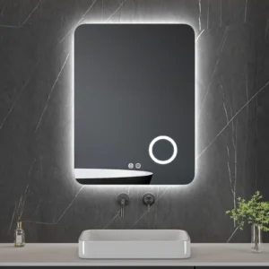 LED spogulis ar apsildes funkciju GLOW, 80 × 60 cm, 2700-6500K, 35W, 3933Lm, IP44