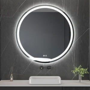 LED spogulis ar apsildes funkciju RONDO, Ø 100 cm, 2700-6500K, 31W, 3388Lm, IP44