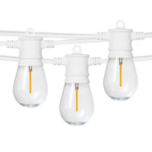 LED āra dārza 100m virtene dārzam un terasēm E27 spuldzēm, bez spuldzēm