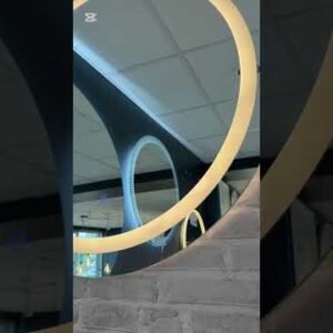 Spogulis ar LED apgaismojumu Ø 80 cm, 36W, 3CCT