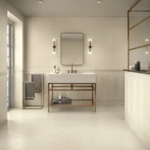 Matētas sienas flīzes BOISERIE LIMESTONE CREAM, 25x75 cm, APE APE GRUPO / 50-988 / 25 x 75 cm / Matēts / Keramika / R9