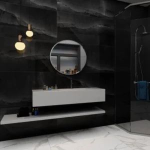 Glancētas flīzes ONYX BLACK, 60x120 cm, DE