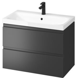 Vannas skapis ar izlietni MODUO 80 Anthracite