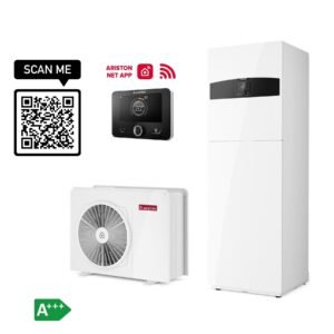 Siltumsūknis Ariston NIMBUS COMPACT 50 S NET R32, Gaiss-ūdens, ar integrētu ūdens sildītāju, ar Wi-Fi, 7.57 kW